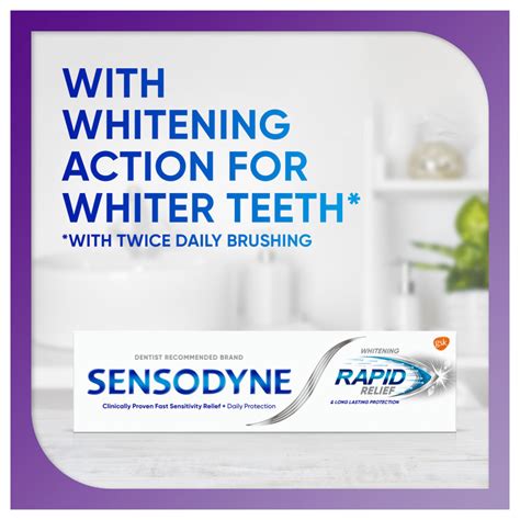 Buy Sensodyne Rapid Relief Whitening Toothpaste | Chemist Direct