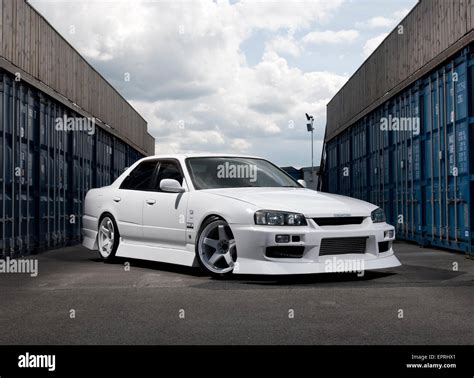 Modified Nissan R34 Skyline performance car Stock Photo - Alamy