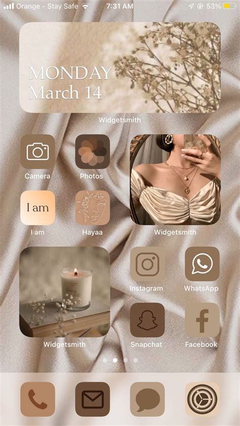 Aesthetic brown ios 15 home screen – Artofit