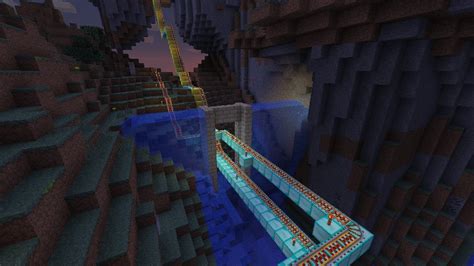 Massive Roller Coaster/ Minecart Ride Minecraft Project