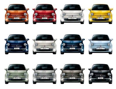 5ooblog | FIAT 5oo: New Fiat 500 colors