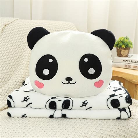 Panda Plush Blanket Pillow | Cute Plushie [ Free Shipping ]