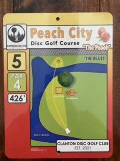 Hole 5 • Peach City Disc Golf Course (Clanton, AL) | Disc Golf Courses | Disc Golf Scene