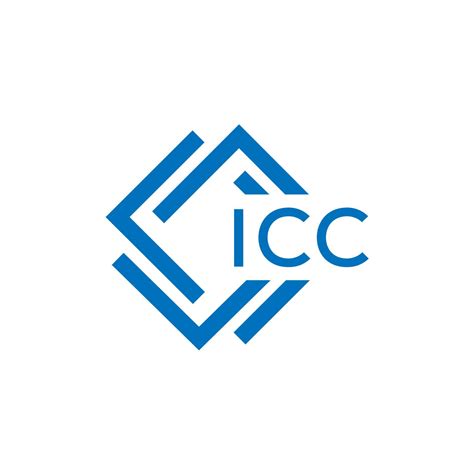 ICC letter logo design on white background. ICC creative circle letter ...