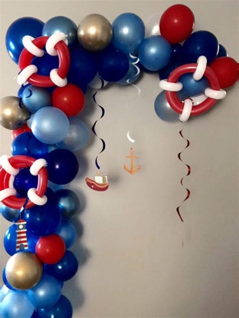 Kit de guirnalda de globos de tema náutico decoración de la | Etsy