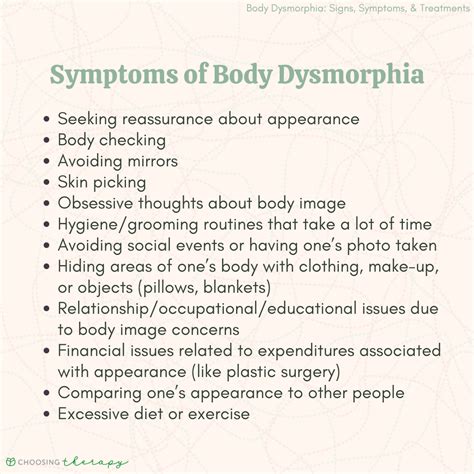 Body Dysmorphia: Signs, Symptoms, & Treatments