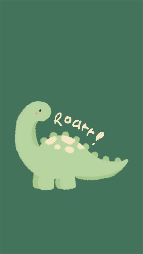 a green dinosaur with the word roar written on it