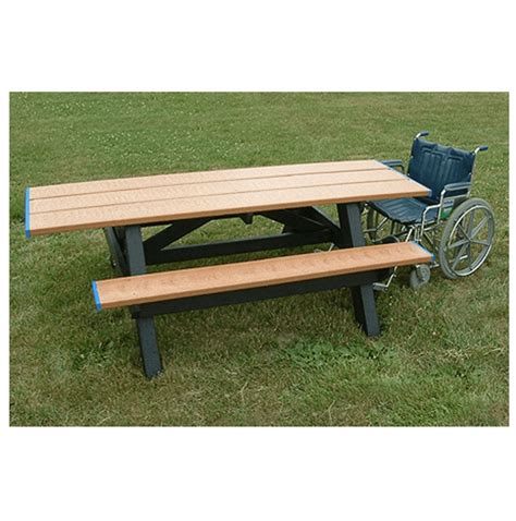 8' Double Wheelchair Accessible Picnic Table - TerraCast Products