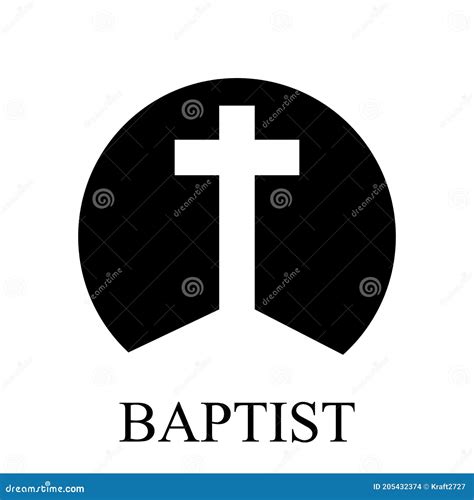 Baptist Cross Logo Vector Illustration | CartoonDealer.com #205432374