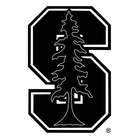 Stanford Cardinals Logo Black and White – Brands Logos