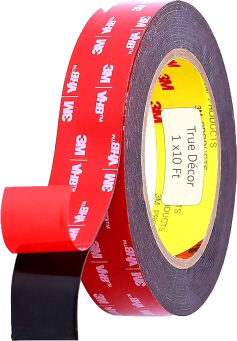 Double Sided 3M Adhesive Tape, 1 inch Width x 9 FT Length, 3M VHB Heavy Duty Mounting Tape, 3M ...