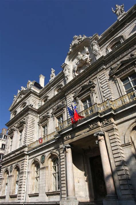 Lyon City Hall Entrance stock photo. Image of french - 21700490