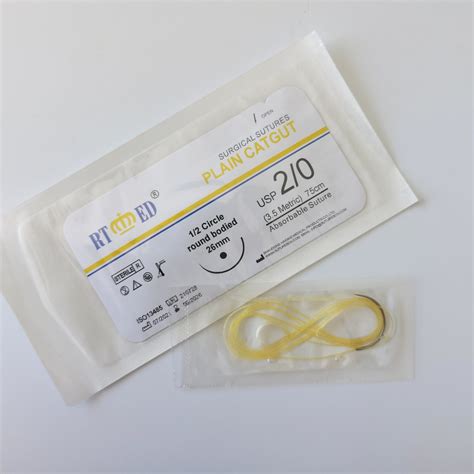 Plain Catgut Sutures Surgical Plain Catgut Surgical Suture with Needle Manufacturer - China ...