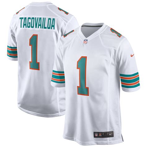 Men's Miami Dolphins Tua Tagovailoa Nike White 2nd Alternate Game Jersey