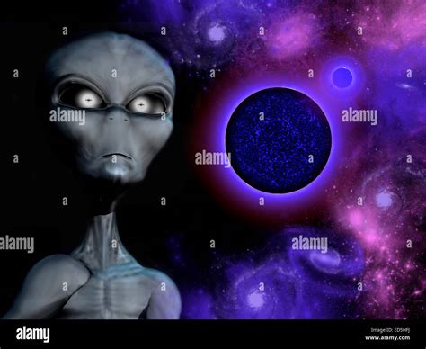 A Grey Alien From The Zeta Reticuli Star System Stock Photo - Alamy