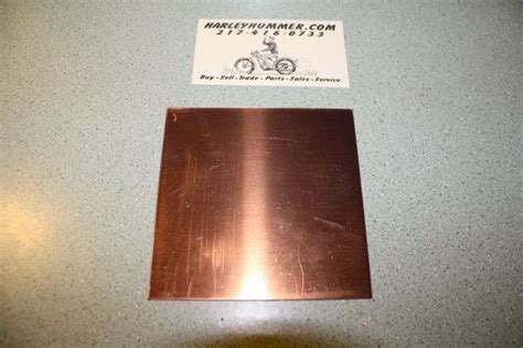 Copper Head Gasket Material .0216" x 4" x 4" | Harley Hummer Parts ...