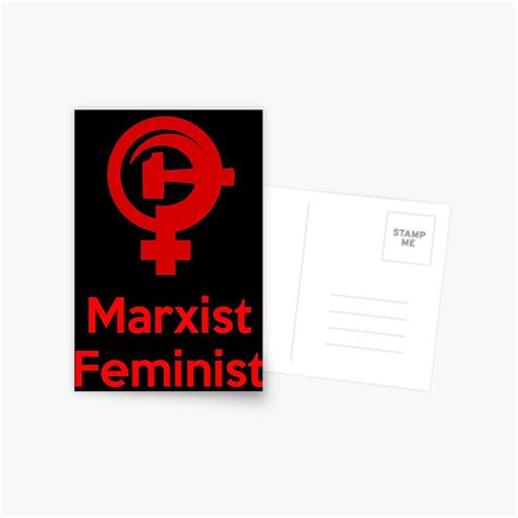 "Marxist Feminism" Postcard for Sale by leftwingvapour | Redbubble