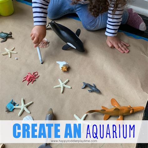 Make an Aquarium: An Easy Art Activity - Happy Toddler Playtime