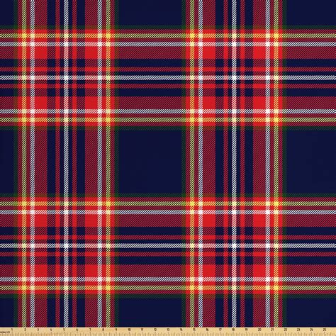 Plaid Fabric by the Yard Scottish Hunting Irish Checkered - Etsy