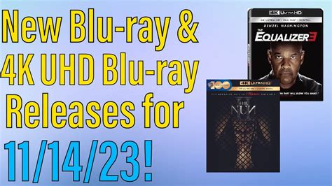 New Blu-ray & 4K UHD Blu-ray Releases for November 14th, 2023! - YouTube