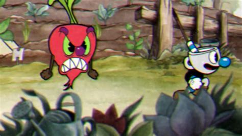 Cuphead | Secret Boss Fight - Radish (The Root Pack) - YouTube