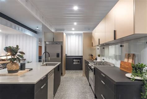 Inside a luxe container kitchen - Freedom Kitchens