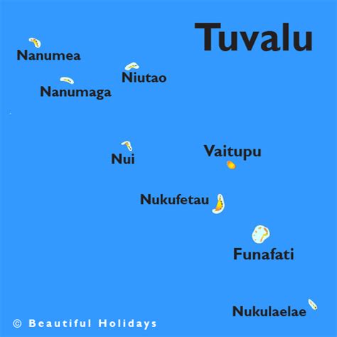 Tuvalu Island Map