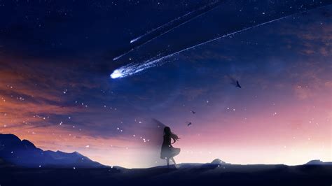 HD desktop wallpaper: Anime, Silhouette, Comet, Your Name, Kimi No Na ...