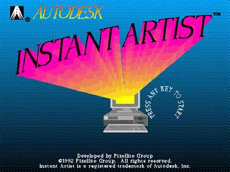 WinWorld: Instant Artist / Print Artist 1.0 (DOS)