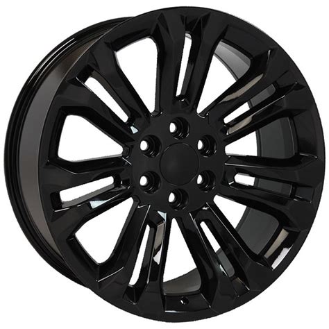 Silverado Rims and Tires CV43 22x9 Black Silverado Wheels and Tires Ironman