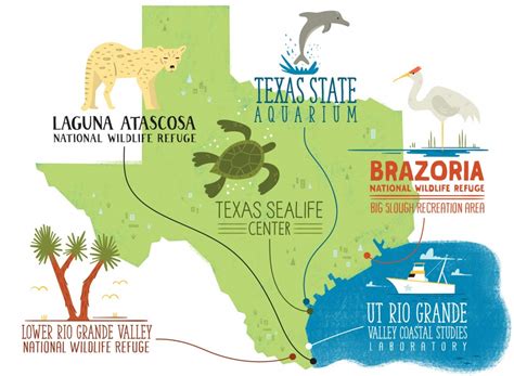 Texas State Aquarium Map | Printable Maps