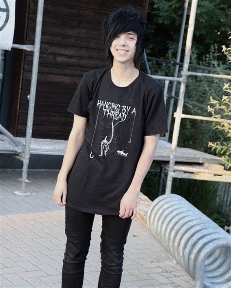 Emoboy black hair | Emo fashion boys, Edgy shirt, Skinny fashion