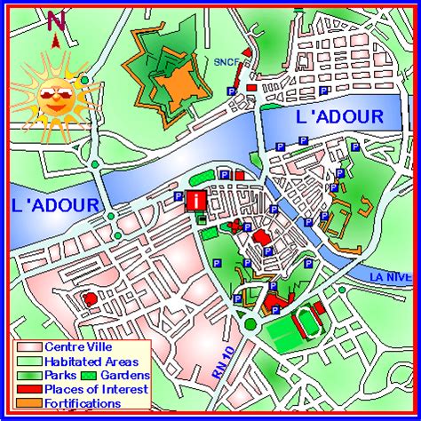 Bayonne tourist guide - France map - Plans and maps of Bayonne