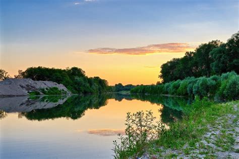 Piave river landscape, Italy