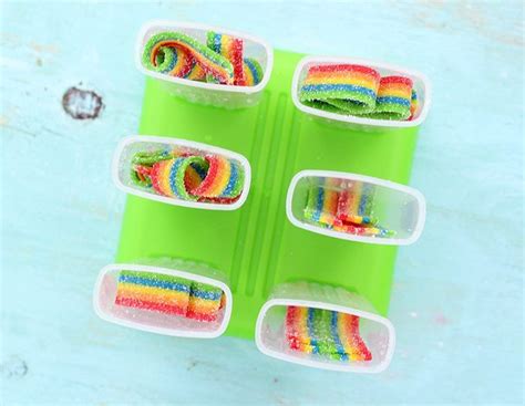 Rainbow Popsicles | Recipe | Popsicles, Ice pops, Rainbow candy