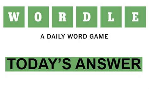 Wordle Game Today's Answer is Here: Hints to Solve Daily Challenge