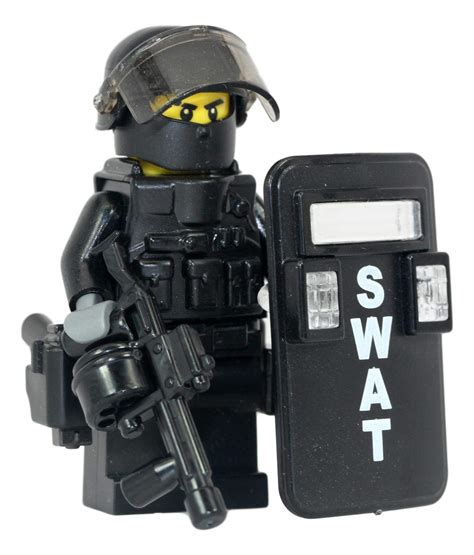Modern Brick Warfare SWAT Police Riot Control Officer Custom Minifigure | ubicaciondepersonas ...