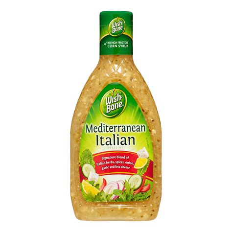 Wish-Bone Salad Dressing Mediterranean Italian 15 Fl Oz - Walmart.com ...