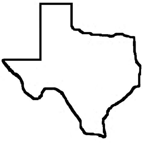 Best Photos of Template Of Texas - Texas State Outline, Texas ...