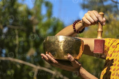 Sound therapy, meditation and healthy lifestyle. 12842126 Stock Photo at Vecteezy