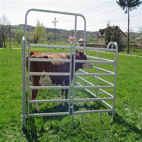 Portable Sheep Panels / Steel Cattle Fence Panels Round Pen Fence ...