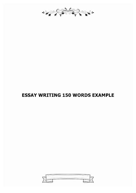 Essay Writing 150 Words Example by 27HadassahMacias1981 - Issuu