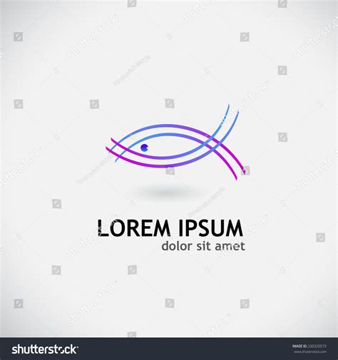 Blue Fish Logo Vector Stock Vector (Royalty Free) 230320573 | Shutterstock