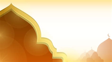 Brown Islamic Mosque Banner Background 17475719 Vector Art at Vecteezy