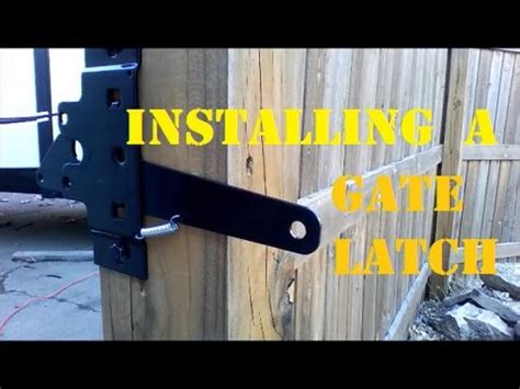 How to Install a Gate Latch - YouTube