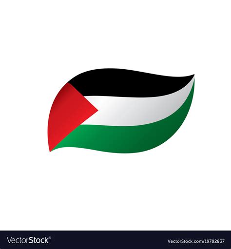 Palestine flag Royalty Free Vector Image - VectorStock