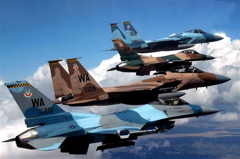 F-15 and F-16 Aggressor Squadron. [2843x1895] : r/WarplanePorn