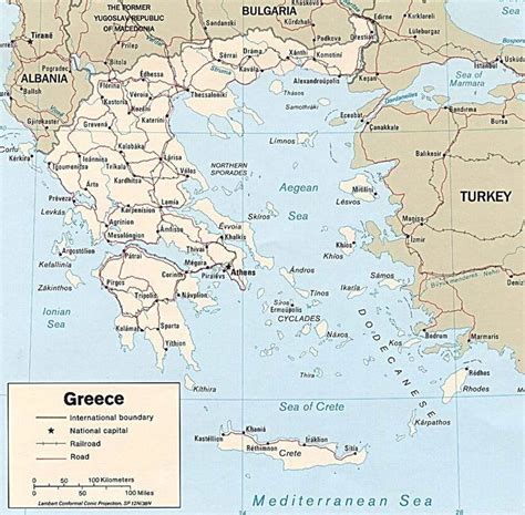 Mappa della Grecia - Cartina della Grecia