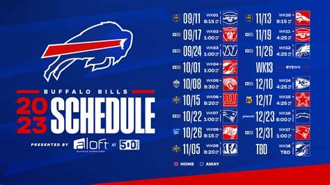 Top 10 things to know about the Bills 2023 schedule