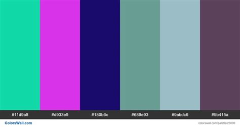 Vhs channel gradient vapor palette | Palette, Color catalog, Color palette